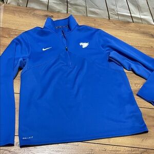 Nike Royal Blue Quarter-Zip Pullover